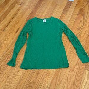Amazon Long Sleeve Green Shirt, Size small